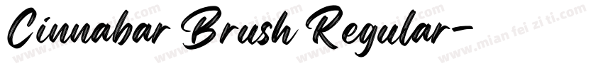 Cinnabar Brush Regular字体转换